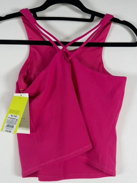 All In Motion™ Girls' Strappy Crop Tank Top -
Berry Pink XL - Picture 11 of 14